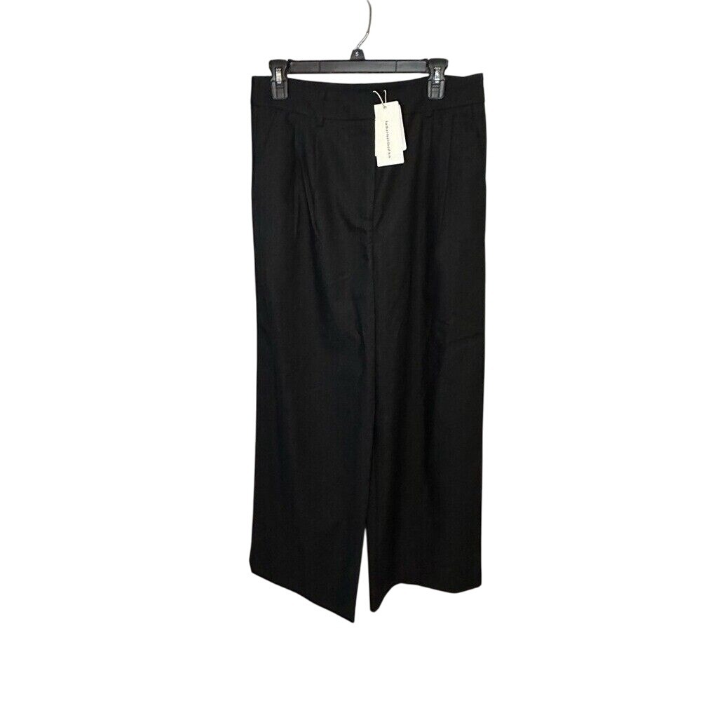 Commense Black Wide Leg‎ Trousers Womens L New With Tags Career Casual